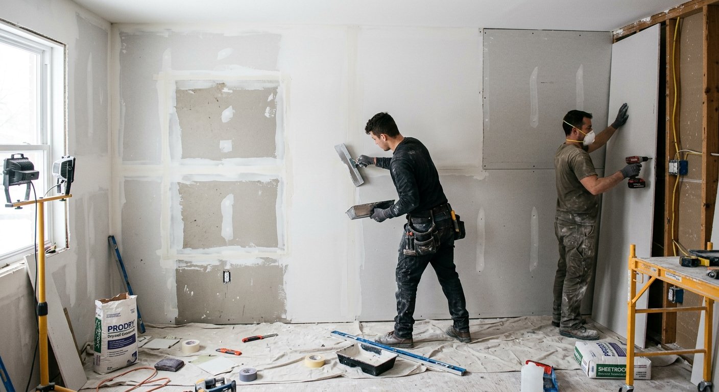 Drywall Installation & Finishing service by Installations y Assemble by Gamboa LLC